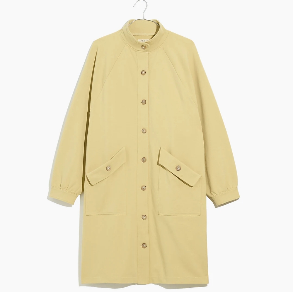 Madewell Structured Terry Longline Duster Coat - Picture 2 of 16